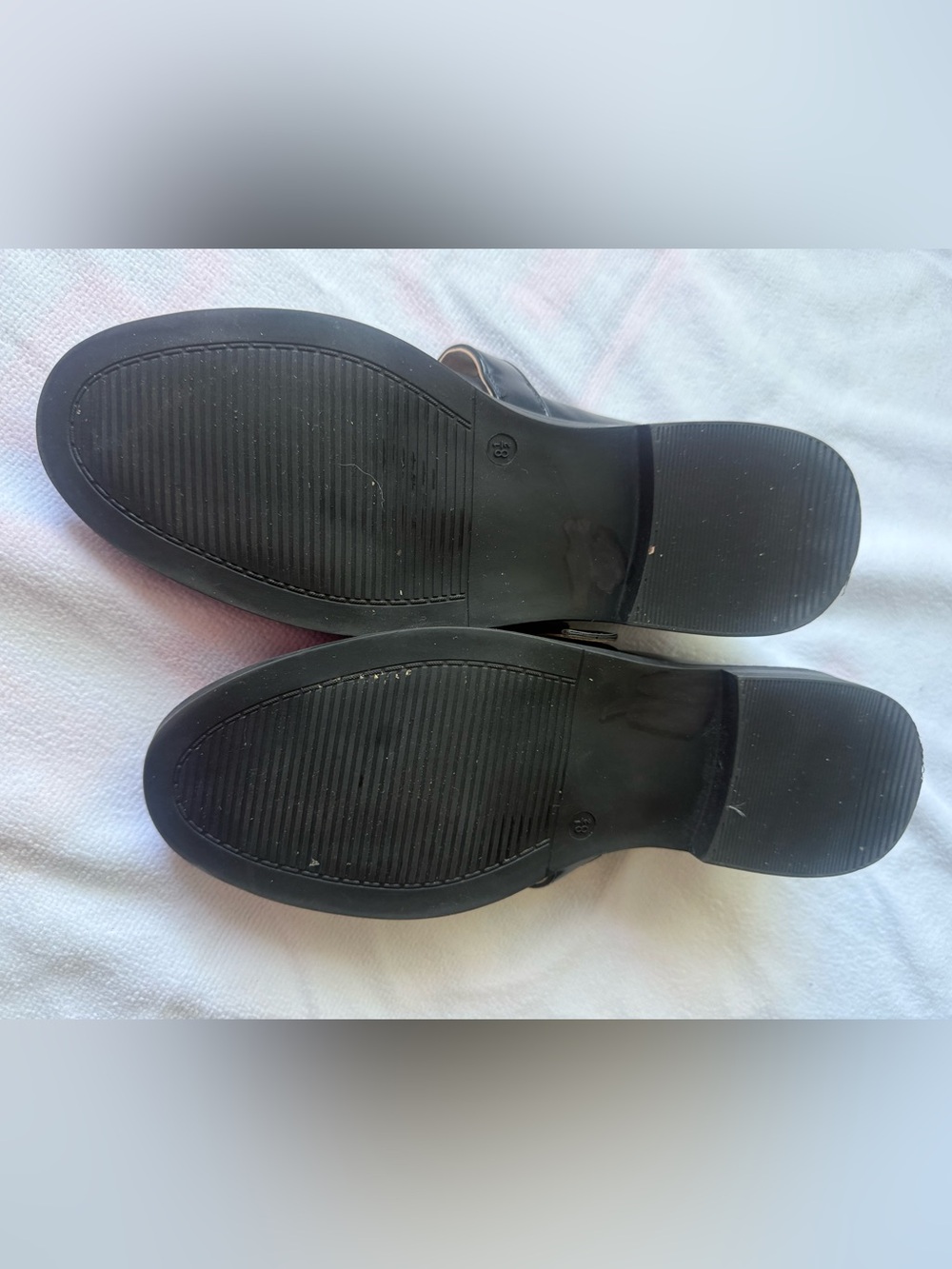 Black Leather Mary Jane Loafers - Journee - Picture 4 of 6